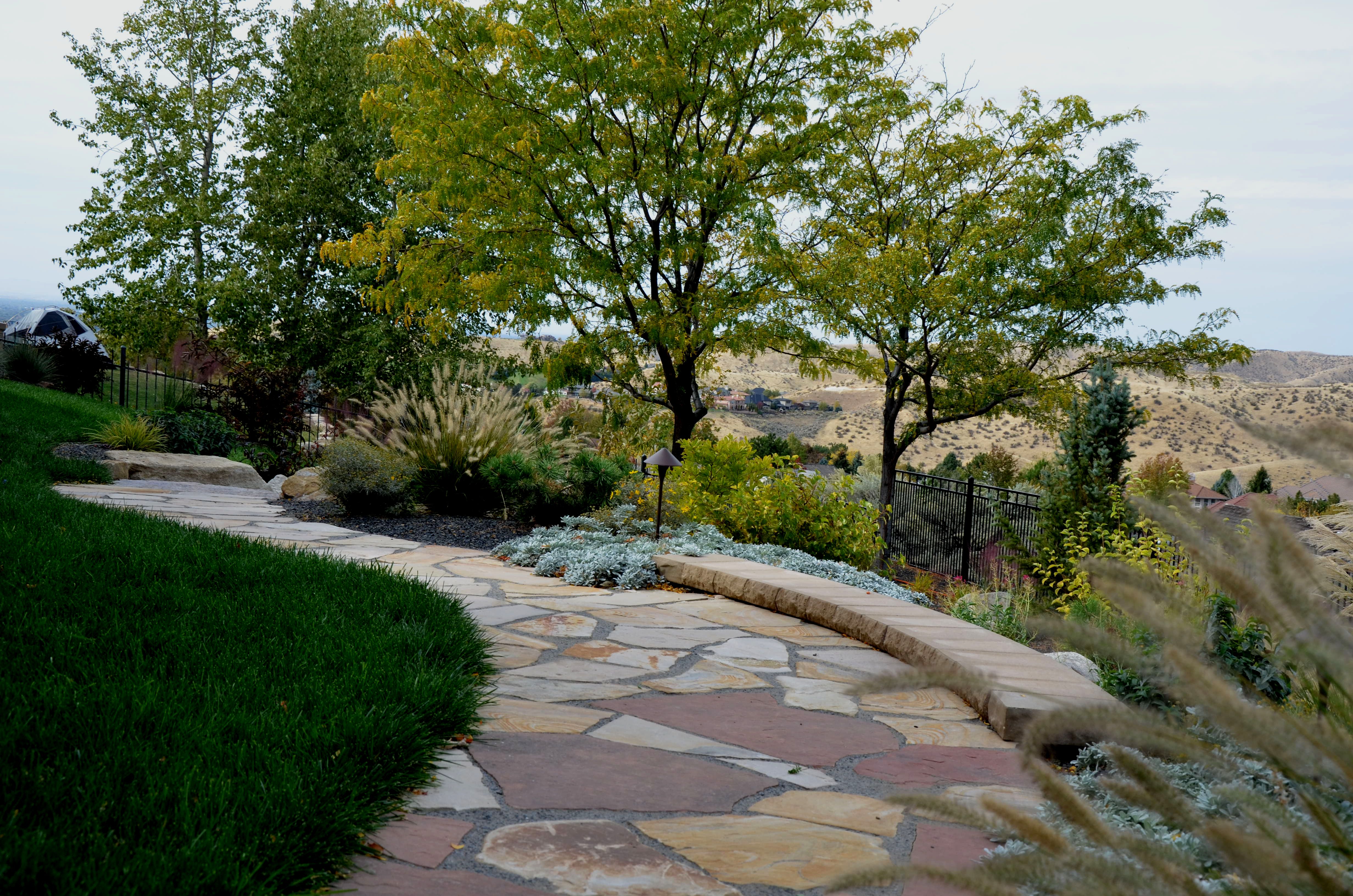 Custom Curved Walkway | The Garden Artist Boise, ID