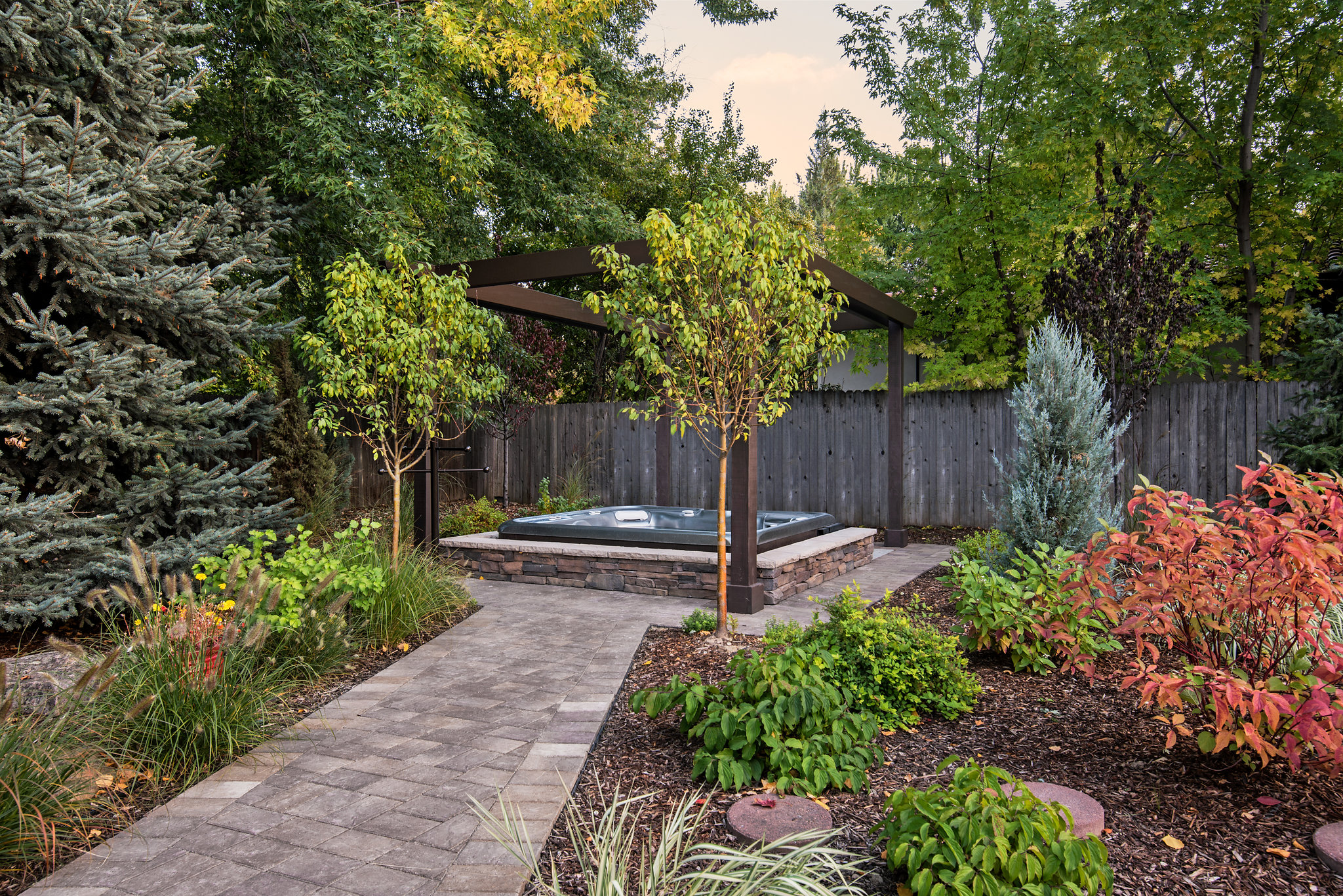 Holden Lane Pool/Spa Feature - 5 | The Garden Artist Boise, ID