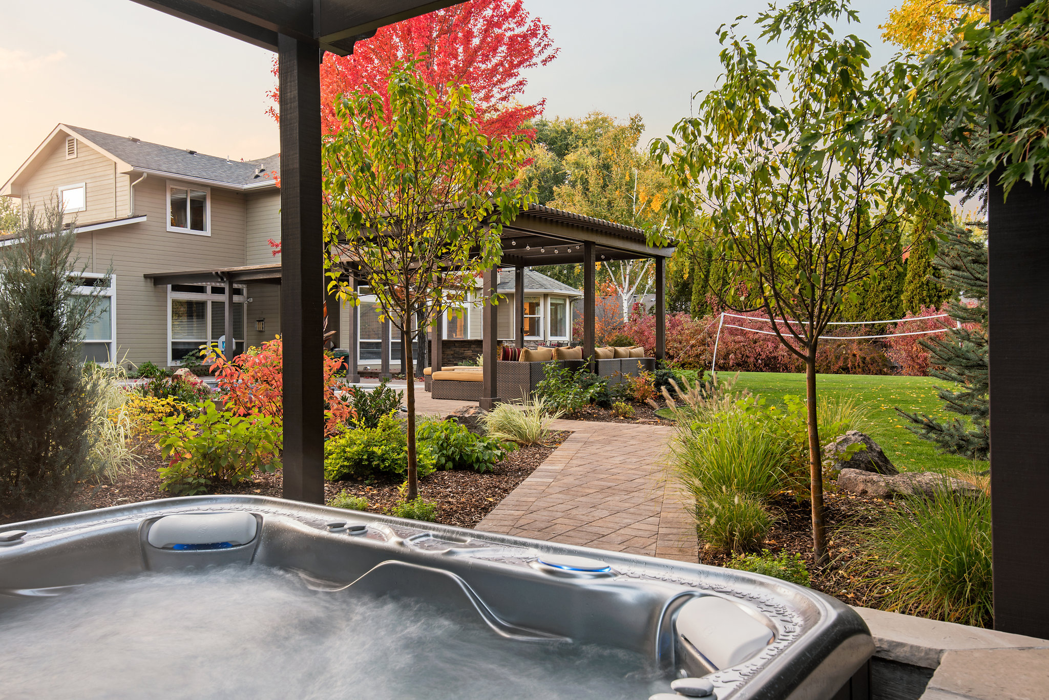 Holden Lane Pool/Spa Feature - 1 | The Garden Artist Boise, ID