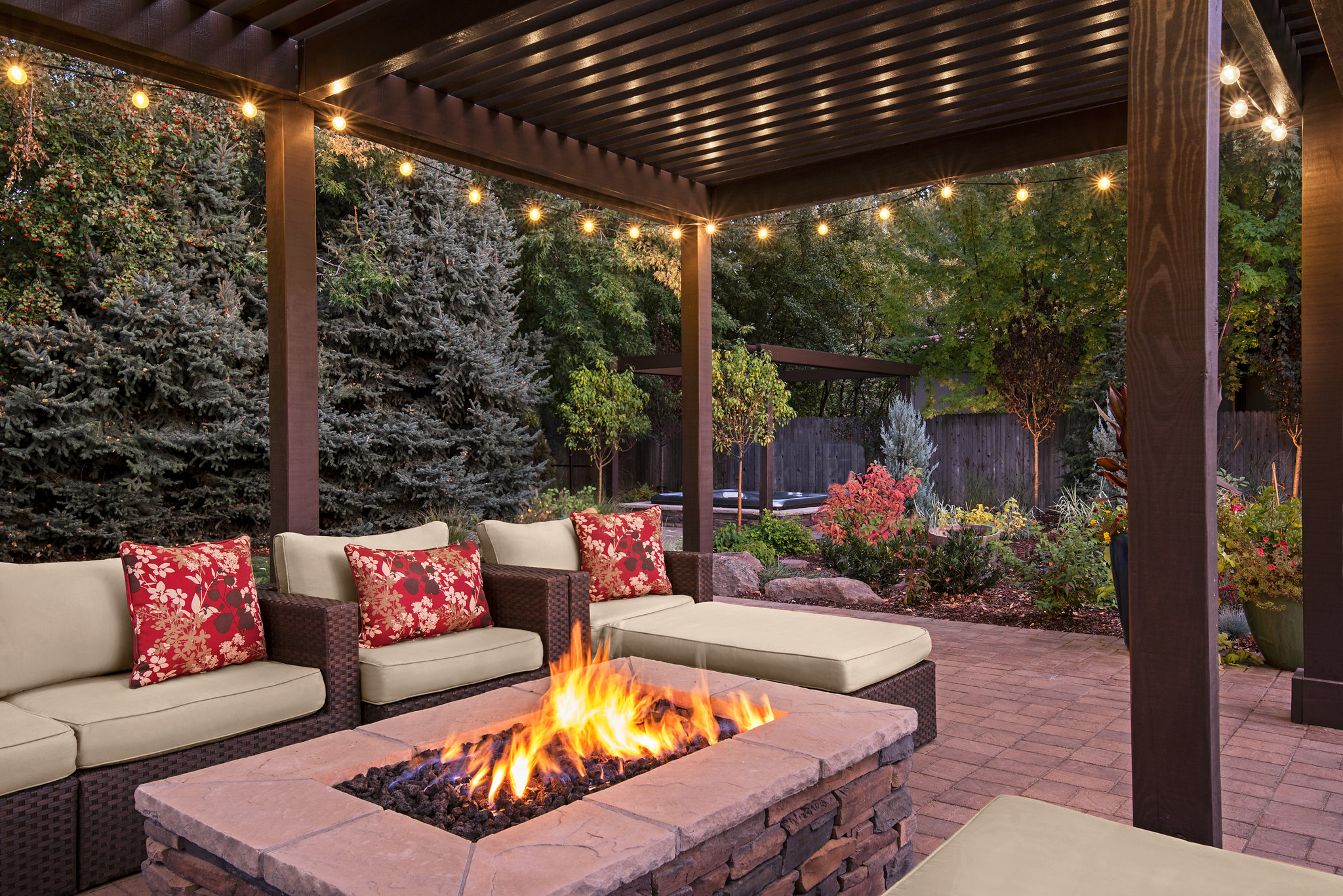 Holden Lane Pool/Spa Feature  | The Garden Artist Boise, ID