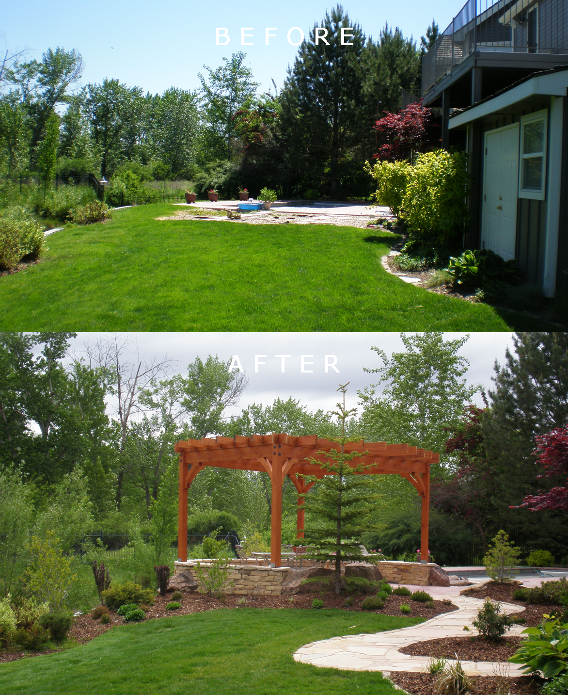Meyers Residence: Before/After | The Garden Artist Boise, ID