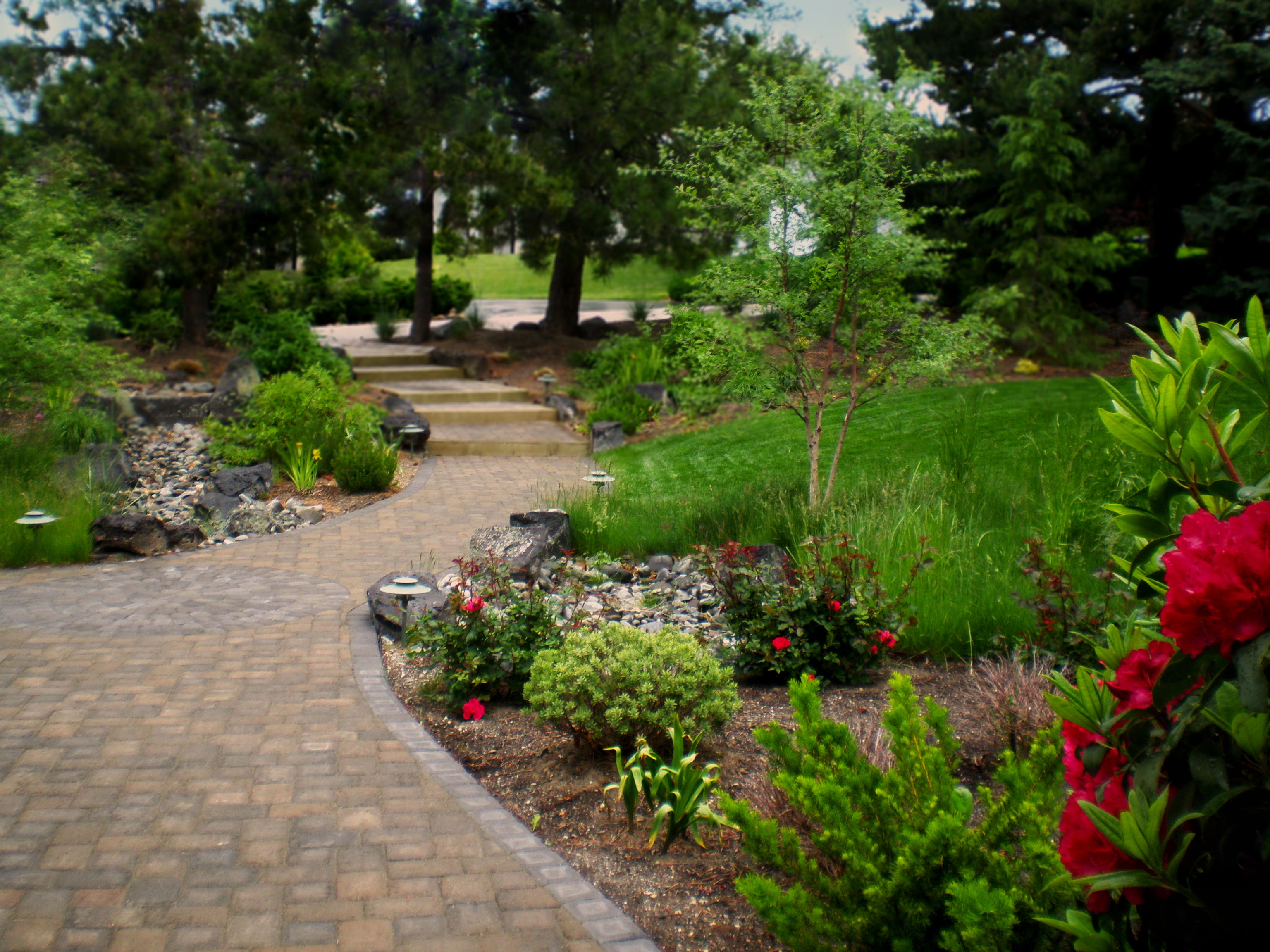 Romantic Path and Steps | The Garden Artist Boise, ID